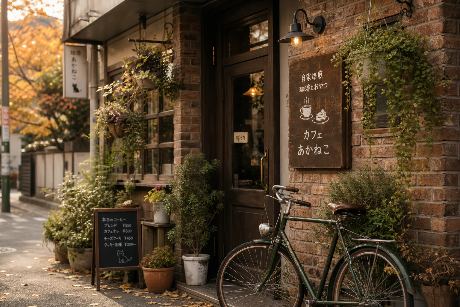 ラテアートの施された一杯の珈琲